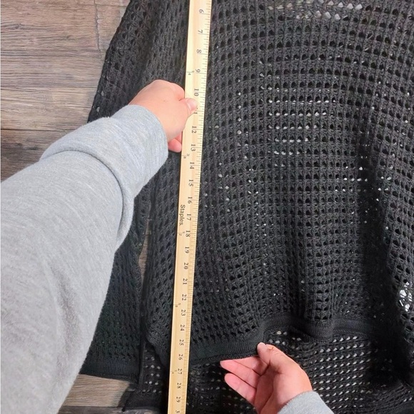 SHEIN Black Mesh Women's Sweater - Picture 4 of 8